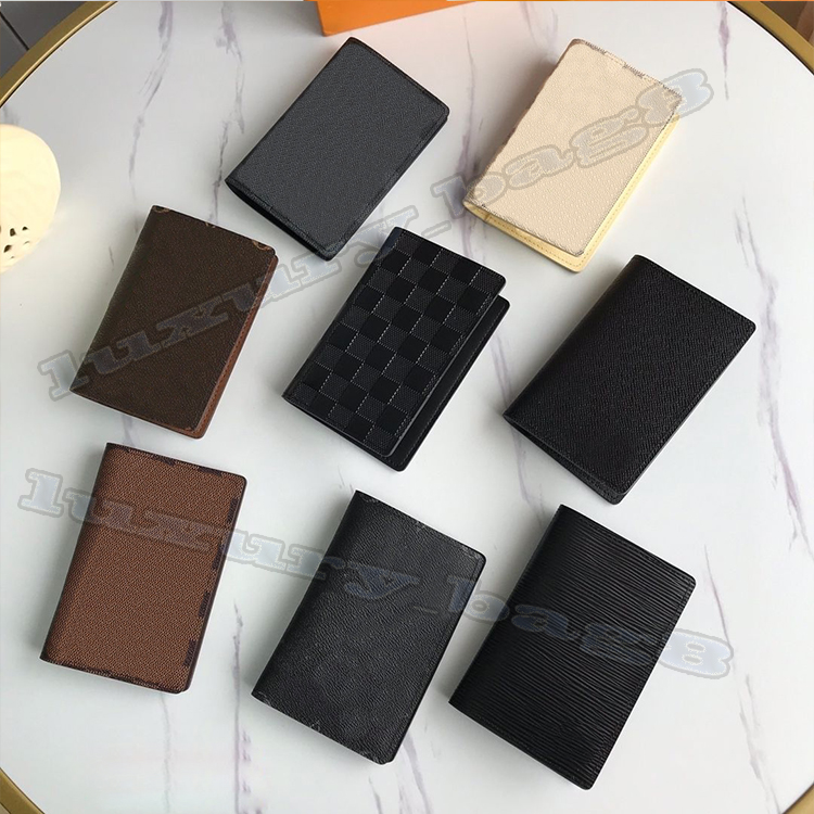 

Fashion Luxurys Designers passport Bags classic Wallets card holder Cross Body totes Key cards coins men Genuine leather M601 Shoulder Bags 81 purse, Box