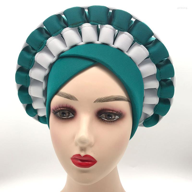 

Ethnic Clothing Trendy African Muslim Turban Hat Adjustable Space Layer Hijab Scarf India Head Wraps Turbante Mujer