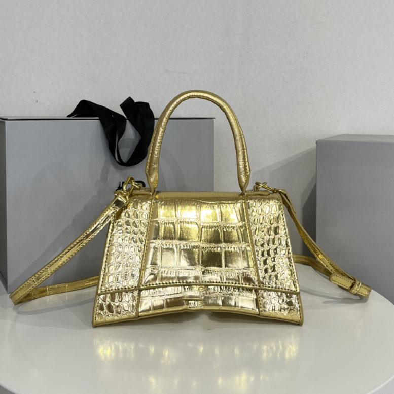 

Cases Ladies Genuine leather Hourglass Handle crossbody Bags Women's men tote Luxury Designer fashion shopping wallet Envelope card pockets, Rose pink crocodile pattern