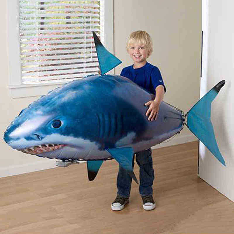 

Animals Rc Shark Toys Air Swimming Remote Control Animal Infrared Fly Air, Blue