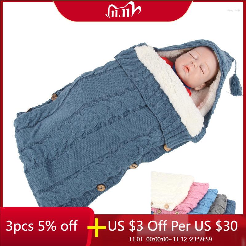 

Blankets Soft Born Baby Wrap Sleeping Bag Sleepsack Skin-friendly Warm Hooded Stroller Cover Cute Pography Stuff, Gray