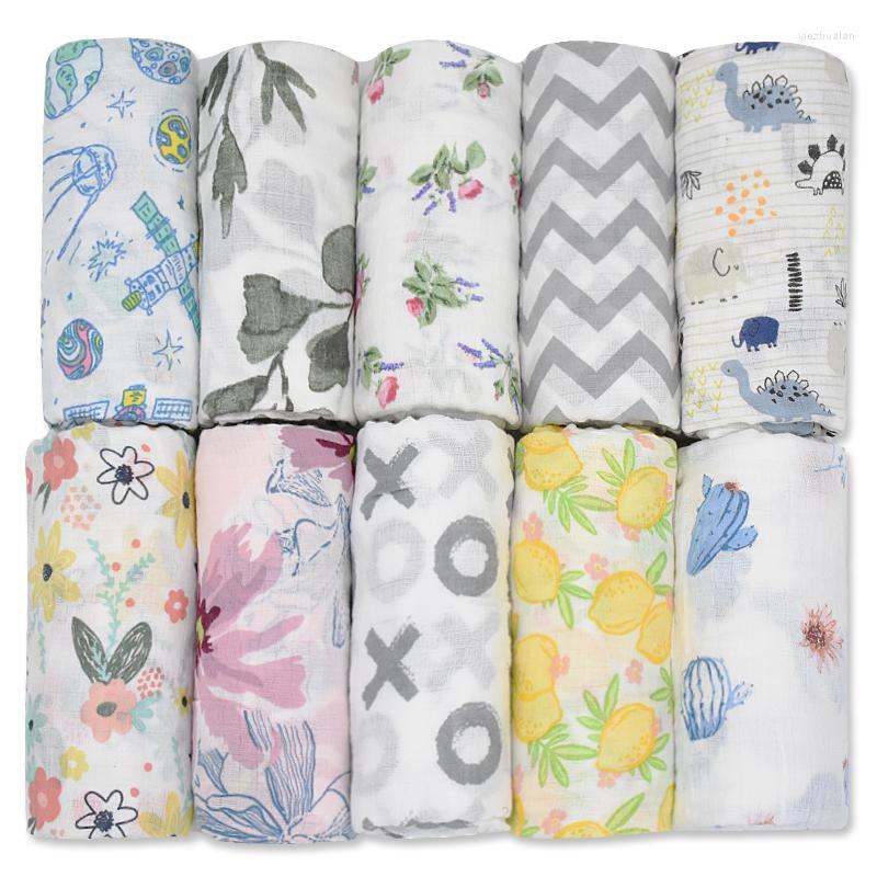 

Blankets 110x110cm Cotton Baby Swaddles Born Infant Wrap Sleepsack Stroller Cover Bedding Bath Gauze Towel Swaddle, Dinosaur