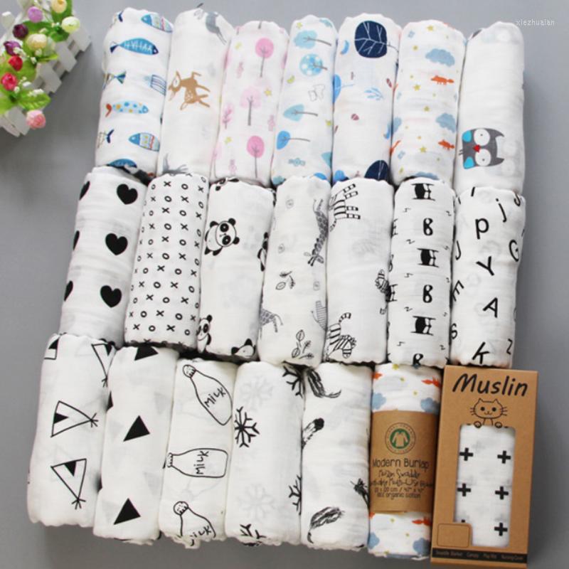 

Blankets Muslin Blanket Cotton Baby Swaddles 120 120cm Soft Born Bath Gauze Infant Kids Wrap Sleepsack Stroller Cover, Bib