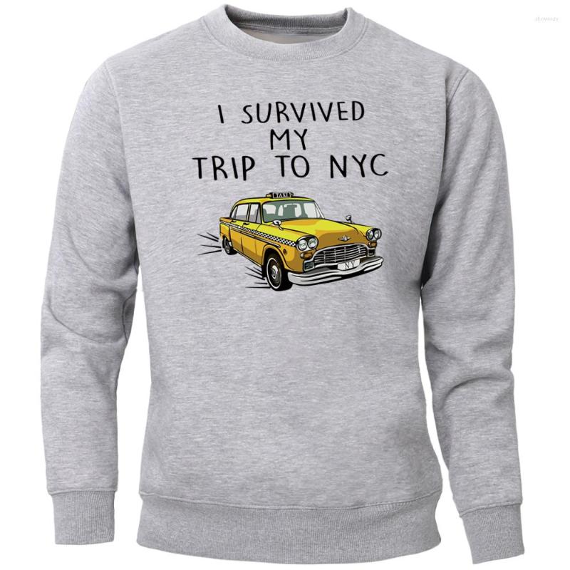 

Men' Hoodies Tax Survived My Trip To Nyc Sweatshirts Men Crewneck Sweatshirt Hoodie Slim Jumper Warm Print Streetwear Sportswear Mens, Dark blue 6