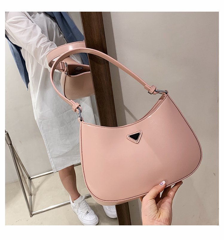 

Designers cross-body Bags women Chain prads bags Celo HOBO soild color Handbag pu Leather Fashion vintage underarm Ostrich pattern bag, Pink