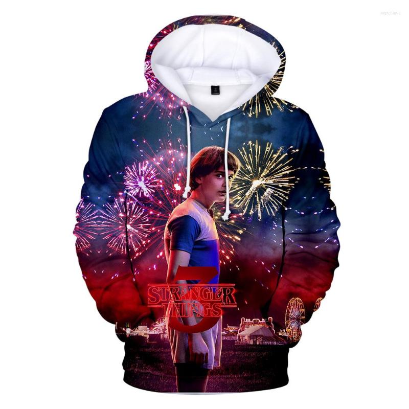 

Men's Hoodies Hip Hop Fashion Funny Movie Stranger Thing 3D Printed Men/Women Adult/Child Casual Sweatshirts Long Sleeve Pullovers, Blue