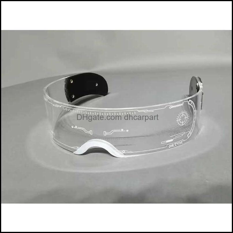 led light up glasses wireless luminous glasses with dark lens glow party costume sunglasses bar club ktv disco