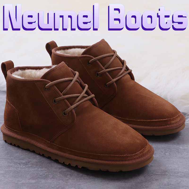 

Australia Snow Boots Designer Neumel Boot Chestnut Classic mini Ankle boot men shoes Women winter lace up warm booties Suede Shearling wool fur womens mens sneakers, Bubble wrap packaging