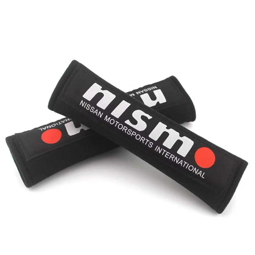 

2 x NISMO JDM Style Cotton Auto Seat Belt Cover Shoulder Strap Pads for 180SX 240SX 350Z 370Z G35 G37 GTR Silvia Skyline249Y