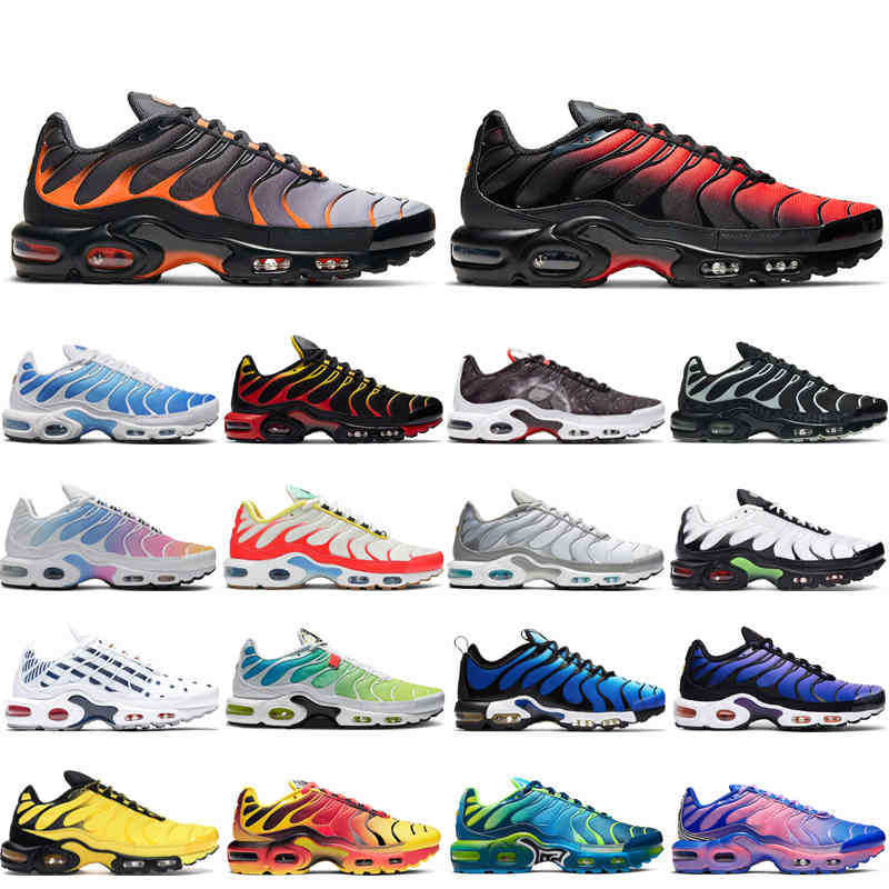 

36-45 high quality tn plus running shoes men women black White Volt Glow Hyper Pastel blue Oreo Orange Pink mens trainers outdoor sneakers, #40 40-46