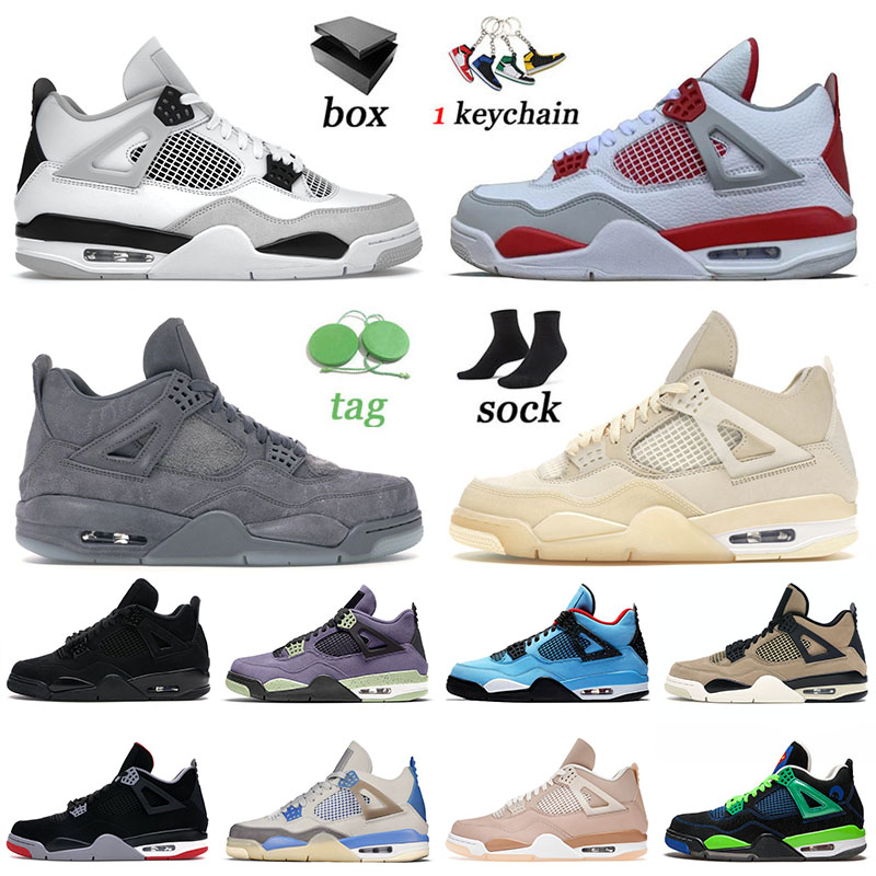 

with Box 2023 Mens Basketball Shoes 4s Iv Top Jumpman Offs White Sneakers Sail Kaws Grey Ts x Men Women Jorden 4 Black Cat Sports Trainers, B32 violet ore 36-47