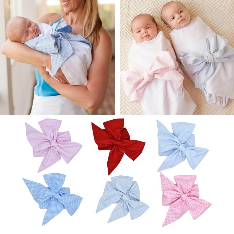 

Blankets Born Swaddle Sash Maternity Bow Baby Pography Shoot Prop