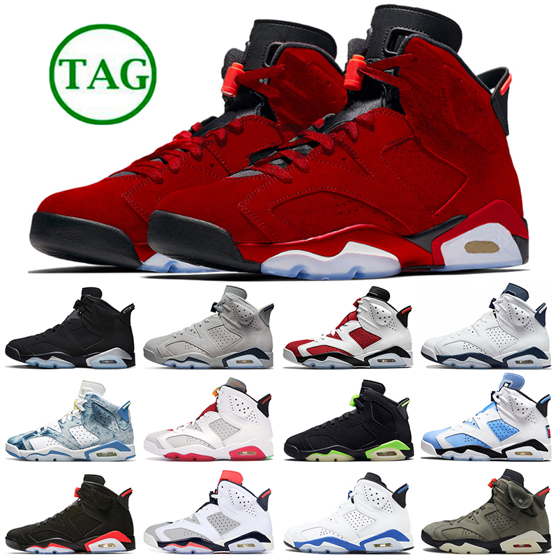 

Toro Jumpman 6 Basketball Shoes 6s Men Sneakers Midnight Navy Georgetown Acid Wash Denim Black Metallic Silver Red Oreo mens trainers sports, Hare