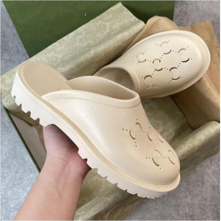 

Designer Slippers Women Platform Perforated G Sandals Shoes Foam Sandal Beach Slides Woman Slipper