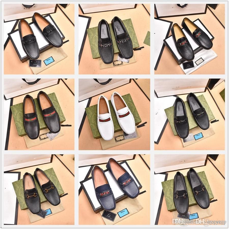 

3A Luxurious Italian Men Shoes Formal Wedding Footwear New Stylish British Slip on Shoes Mens Loafers Moccasins Designer Dress Shoe Formals Party Male 33, #19