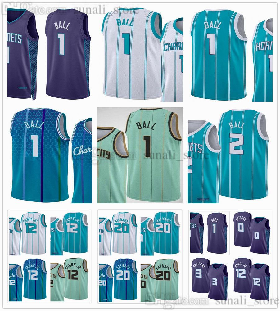 

Basketball Jerseys 2022-23 Statement Purple 1 LaMelo Ball New City Teal Green Edition Shirts Men Women Youth Kids Gordon 20 Hayward Terry 3, White