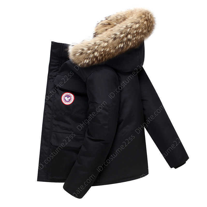

Down Jackets Canada Fashion Outdoor Big and Tall Winter Coat Goose Fe Man Feather Jacker Down Jacket Custom Brand Who, Black