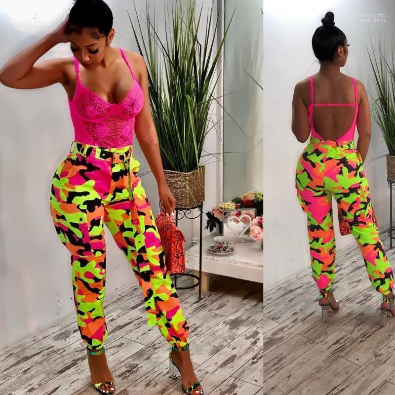 

Women's Pants Women's & Capris Mdmupaogit Women Fashion Camo Cargo High Waist Hip Hop Trousers Joggers Military Army Combat Camouflage, Red grey