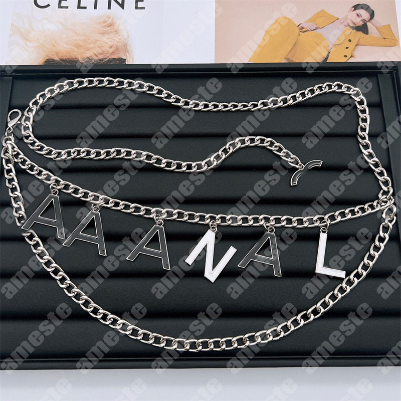 

Women Chains Belt Designer Gold Silver Buckle Belts Classic Letter Womens Metal Waistband Fashion Ladies Dress Waist Chain Belt High Quality, Gold1