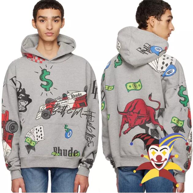 

Graffiti Hoodie Men's Plus Size Hoodies & Sweatshirts Women Sweatshirt Pullovers, Gray