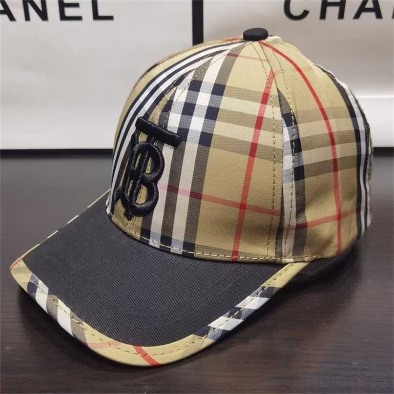 

Designer Ball Caps Burbrerys Cap Spring summer baseball mens womens classic lattice letter embroidery versatile shopping outdoor cap 7HXT 8FZ1, Figure 1