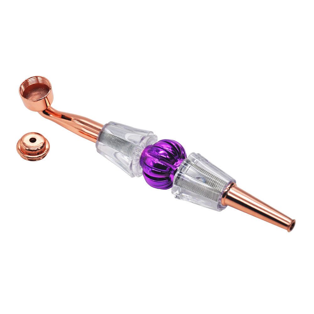 

smoke kit Metal pipe cigarette pumpkin filling straight rod large four-color optional cap disposable shisha vape pen