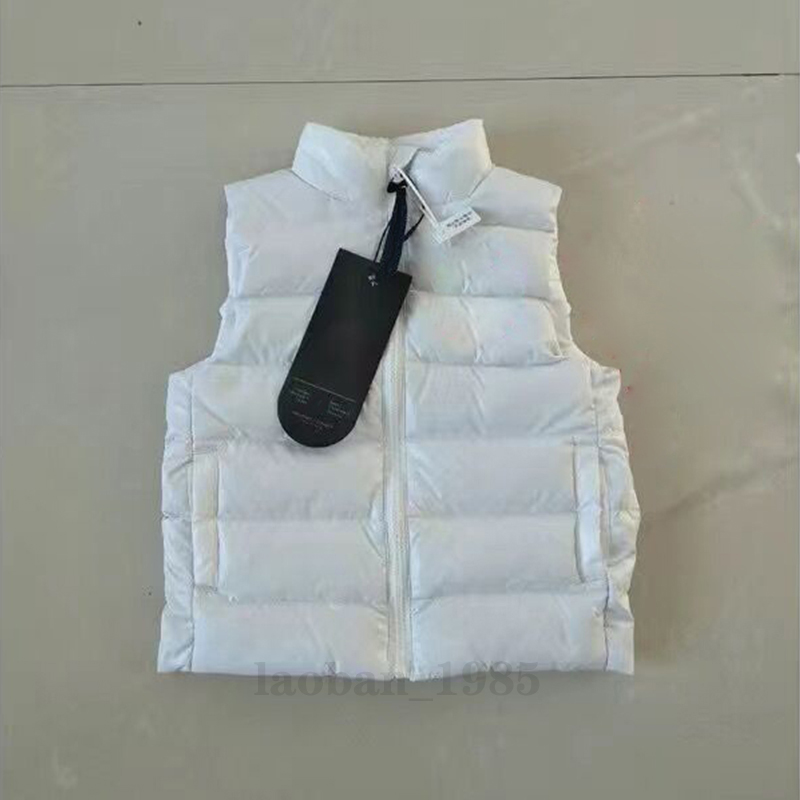 

Luxury sleeveless padded gilet Down Coat Goose freestyle vest Jacket's Canadian Style Designer Jacket Kids Winter Warm Vest's, Color 2