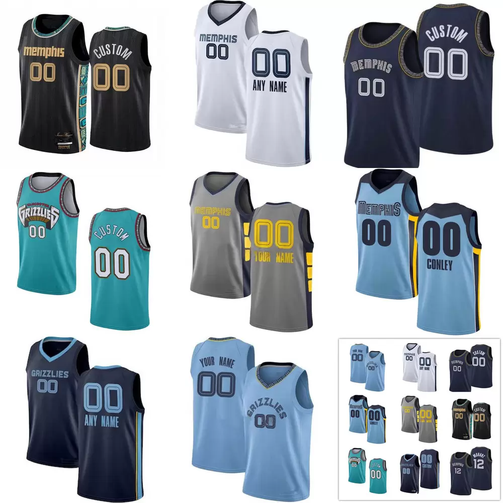 

75th Custom Jersey Memphis''Grizzlies''Men women youth 4 Steven Adams 7 Santi Aldama 22 Desmond Bane 15 Brandon Clarke Basketball Jerseys, Color