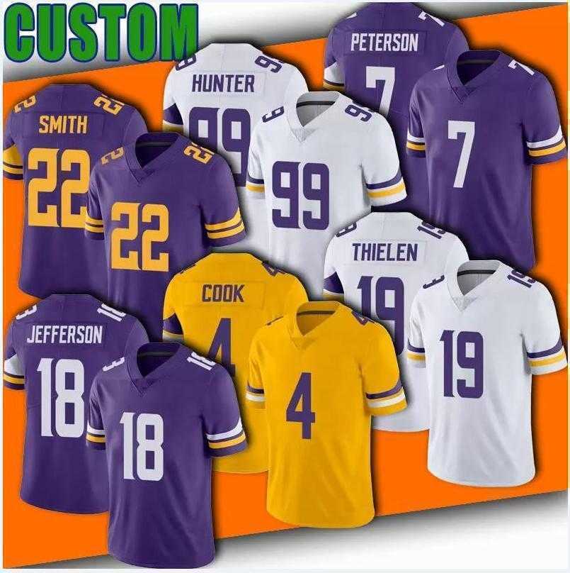 

Custom Jersey Minnesota''Vikings''18 Justin Jefferson Adam Thielen Dalvin Cook Harrison Smith Man Womens Kirk Cousins baby Randy Moss, Color