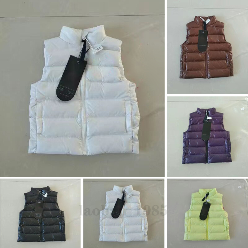 

Designer sleeveless padded gilet Down Coat Canada/US style vest Jacket's Canadian Style Kids Jacket Men And Women badge embroidery Children Winter Warm Vest's, Color 3
