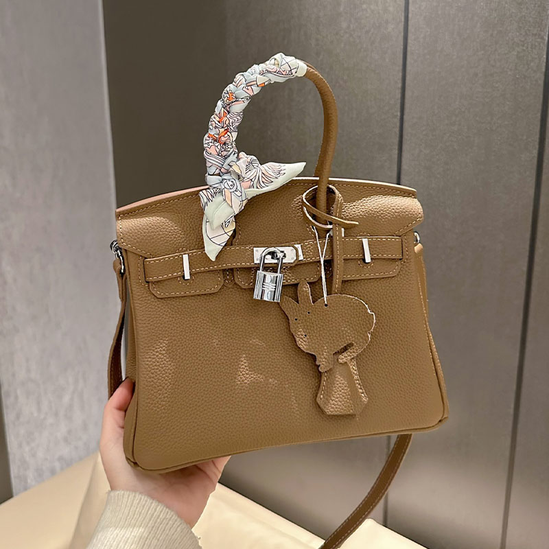 Woman Kellies birkin bag Silver Hasp 9A Quality Top Cowhide Leather 25CM 30CM Fashion Luxurys Designers Ladies tote Flap Shoulder Wallet Purse Cr-image-817629214