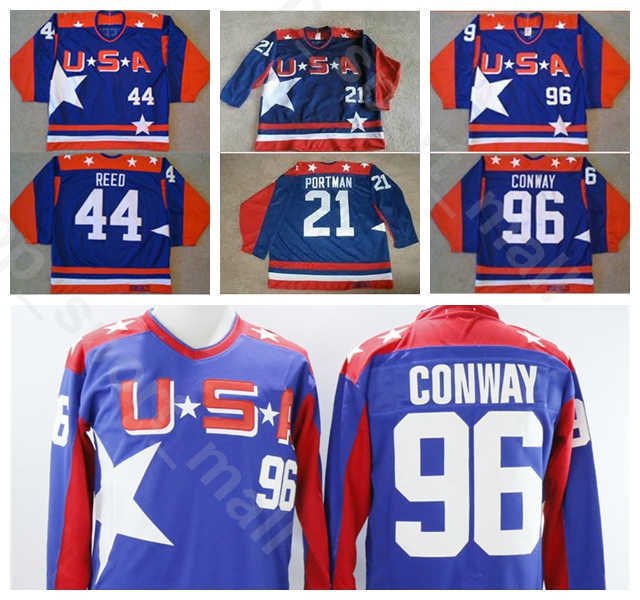

USA Movie 21 Dean Portman Jersey Men Ice Hockey Vintage 96 Charlie Conway 44 Fulton Reed Home Blue All Stitched University Fast Shipping''Nhl''shirt, 96 blue