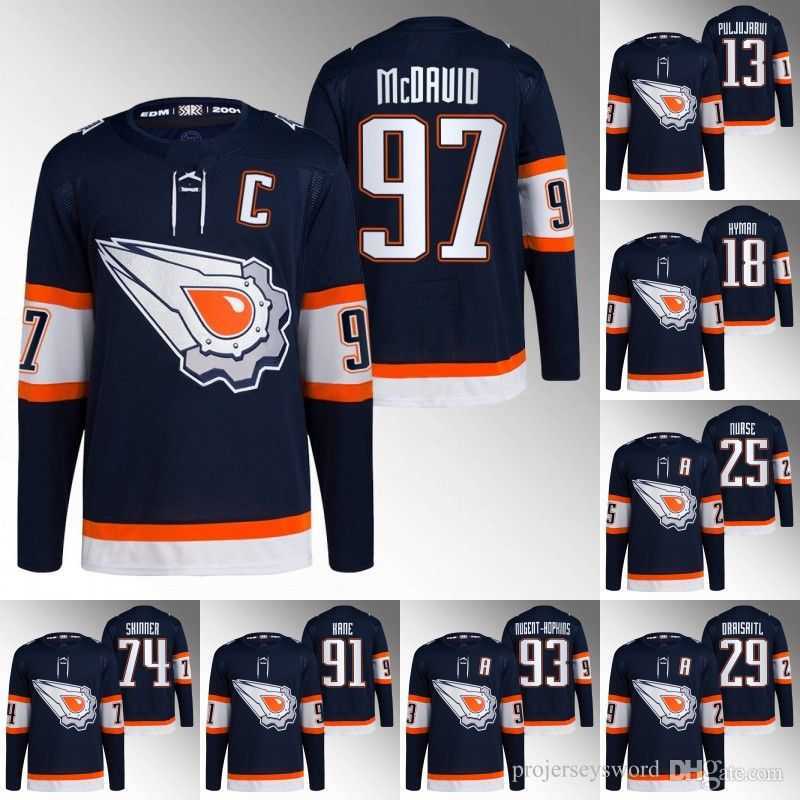 

CUSTOM 2022 Reverse Retro Jersey Connor McDavid Ryan Nugent-Hopkins Evander Kane Leon Draisaitl Zach Hyman Darnell Nurse Jack Campbell Jesse, 91 evander kane