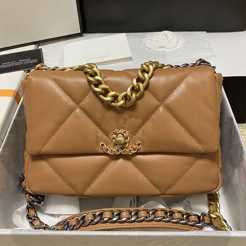 

8A Tote Bag Designer Chain Shoulder Bag Leather Crossbody bag Wallet luxury CC Handbag Women the tote bag Classic 19 flap Purse lamskin Envelope clutch brown 26CM/30CM, Deep blue
