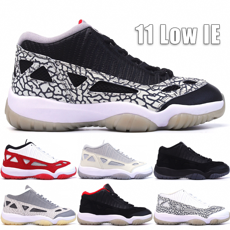 

Top Qualitys 11 Low IE Basketball Shoes For Men Women Trainers Classic 11s Black Cement Bred Referee Cobalt Space Jam Outdoor Sneakers Size 40-46, #06 silver zest