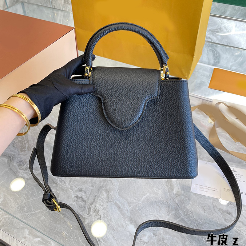 

lvs bag Louisity tote bags handbag shoulder bag New Mini Handbags exclusive grain cow leather fashion purple green cross totes CAPUCINES 94YA, More connect me