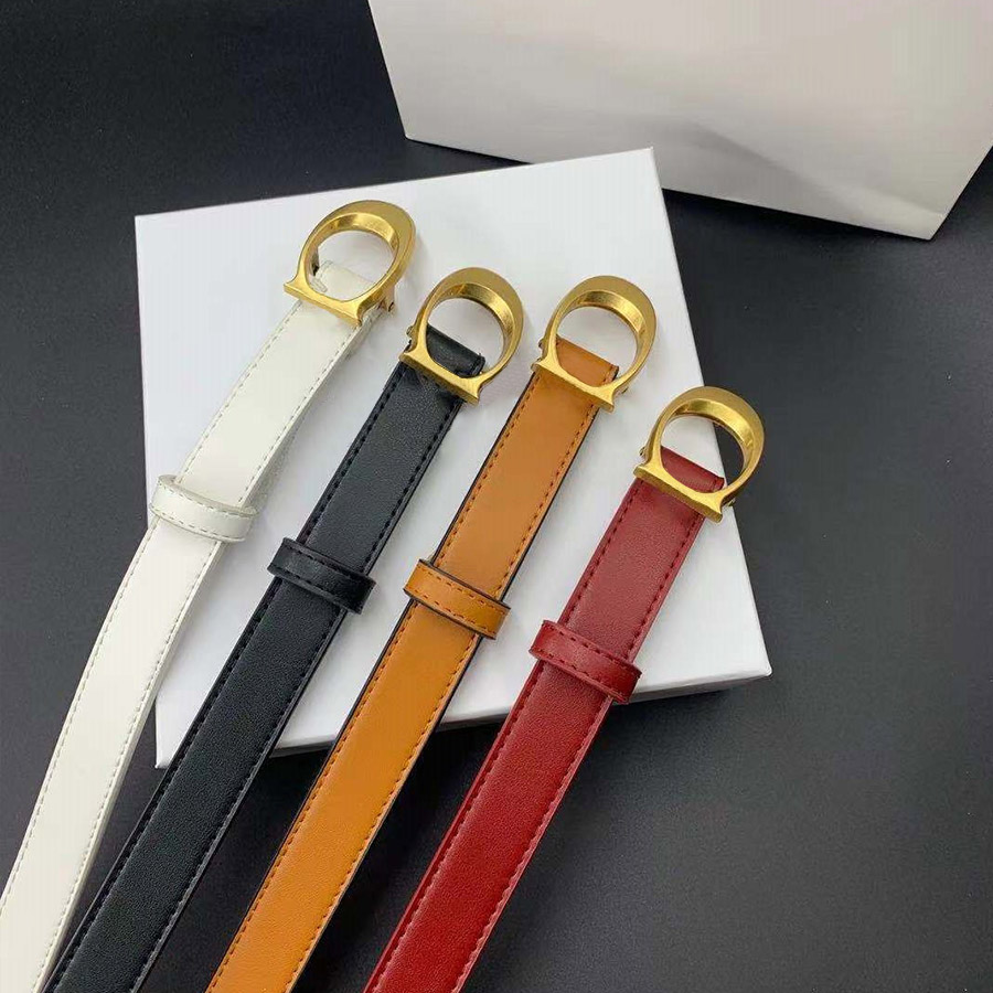 Designer Classic Belt Ceintures en cuir véritable élégantes 2,3 cm de large pour homme femme 4 couleurs
