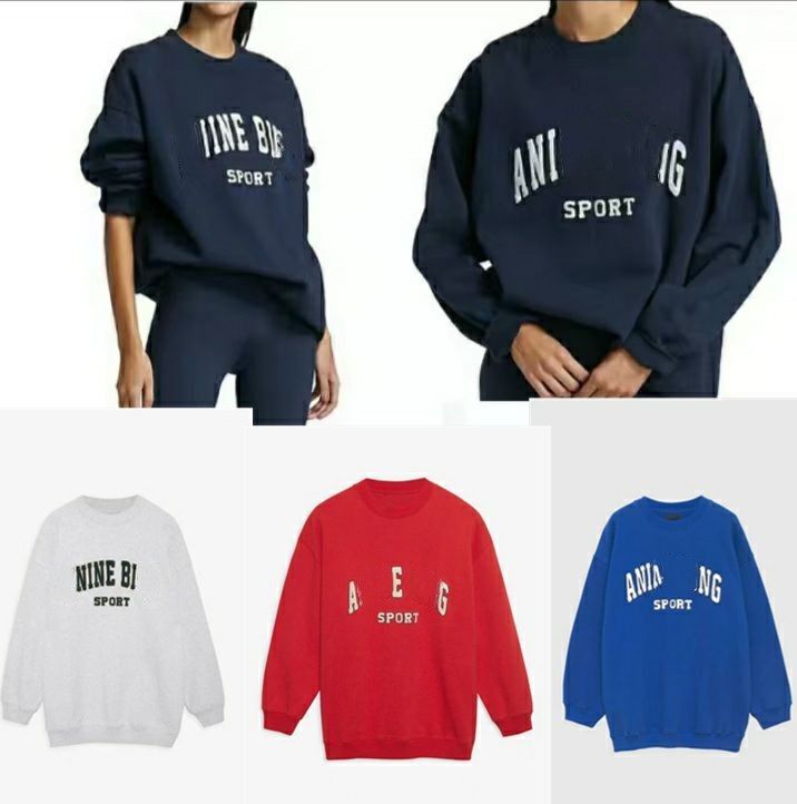 

AB Tyler Sweatshirt Women Designer Pullover BINGs Fashion Hoodies Cotton Warm Sweater, Electric blue