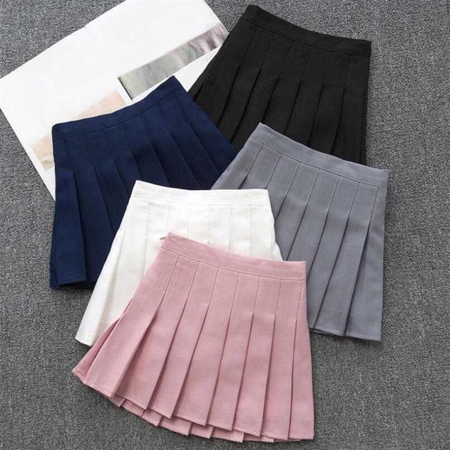

School Uniform Girls Skirts Performance Pleated Skirt Solid Children Clothes Baby Toddler Teenager Kids Bottoms 6 8 10 122392, Gray