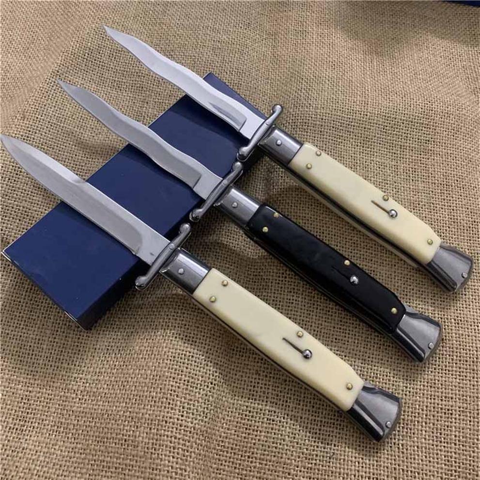

NEW AK 10 inch Automatic knife Serpentine 440C Blade Tactical Folding knives EDC Auto Godfather Hunting tool with Oxford bag color box343F