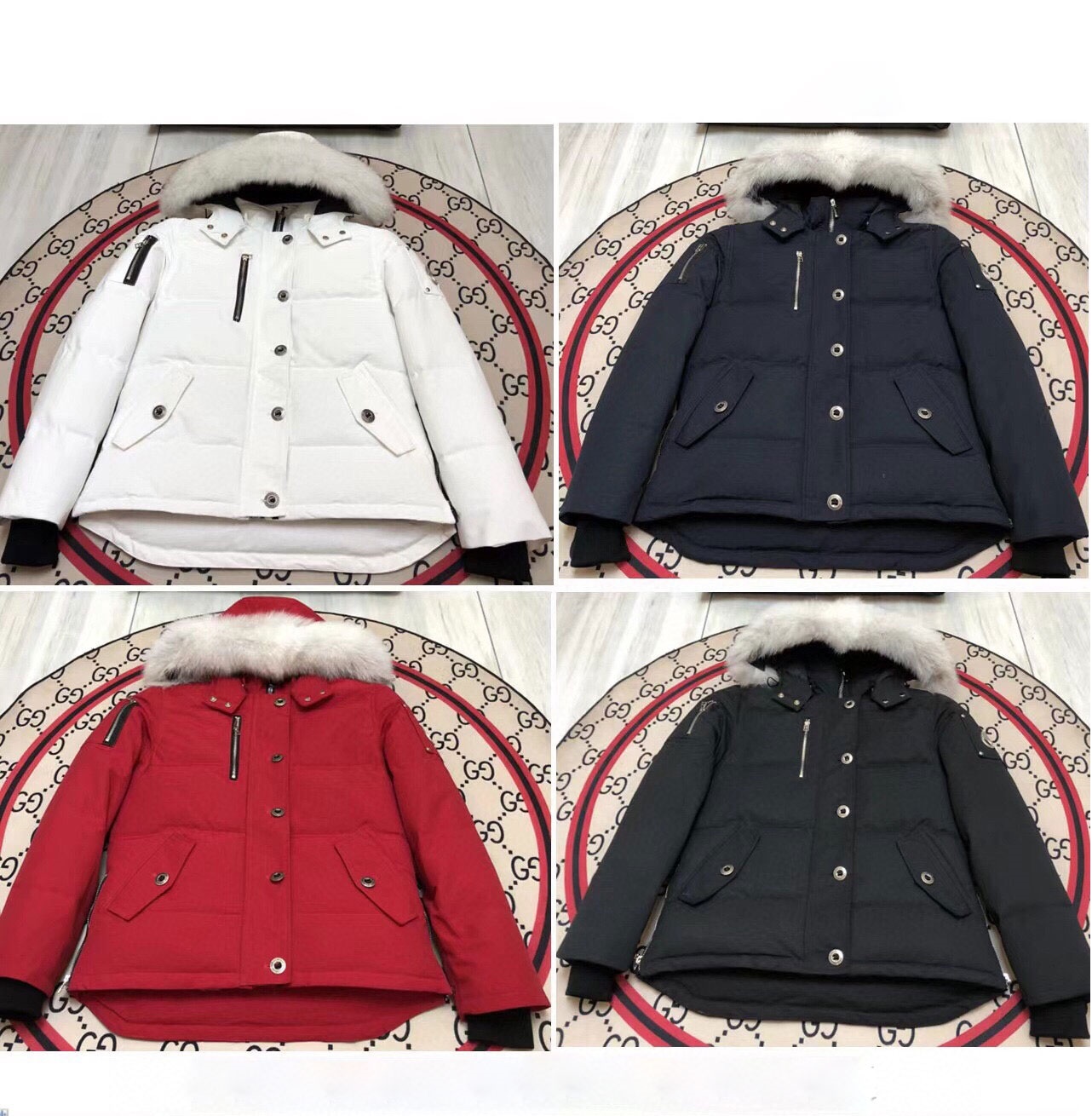 

Designers Parkas Men jacket sweaters Mans tracksuit Men's Winter Jacket Mens Clothing Sweatshirt hoodies Wintercoats, 1 -black-white fur