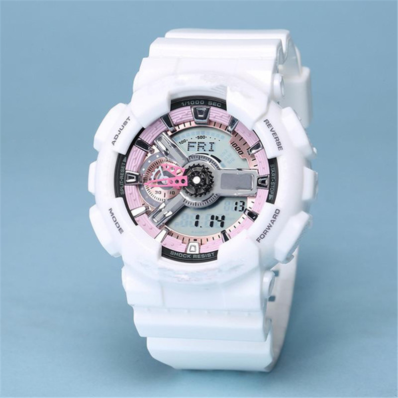 

Iced Out Watch Digital Sport Quartz Men's Watch Full function LED automatic hand lift light Waterproof oak series Large dial All hands can be operated, 14