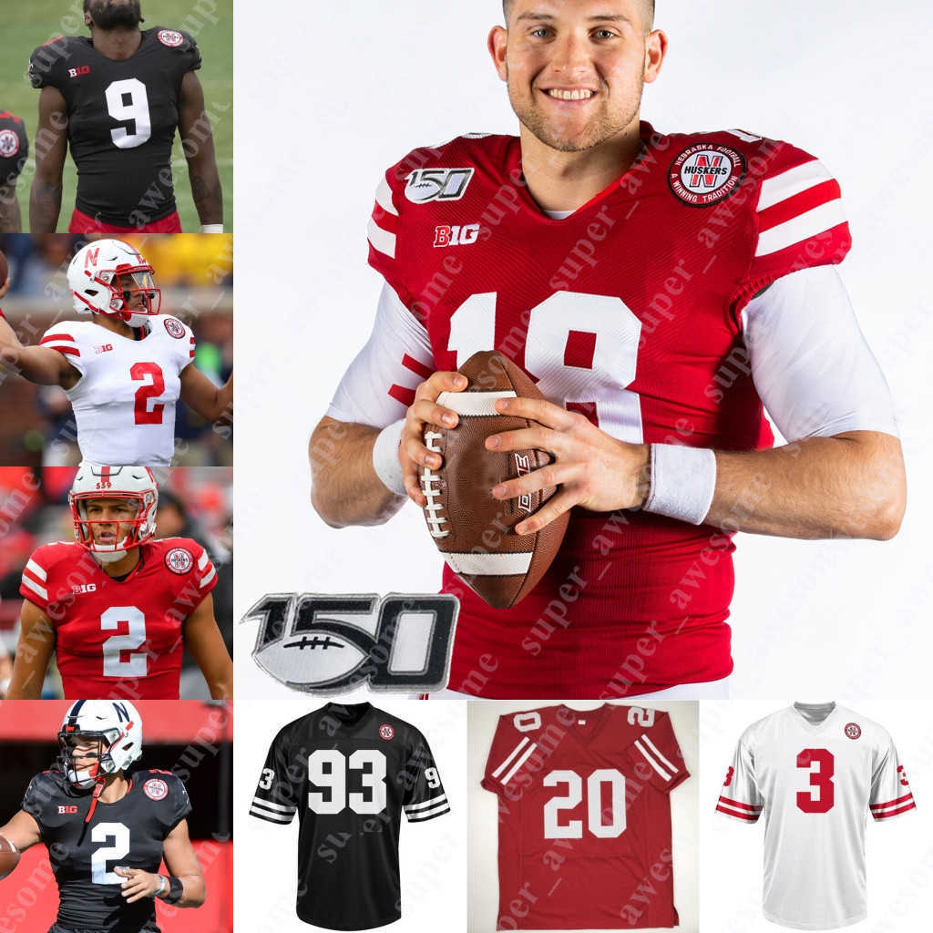 

NCAA Nebraska Cornhuskers Football Jersey Deontai Williams Garrett Nelson Marquel Dismuke Mosai Newsom Ben Stille Chris Kolarevic Ty, Black