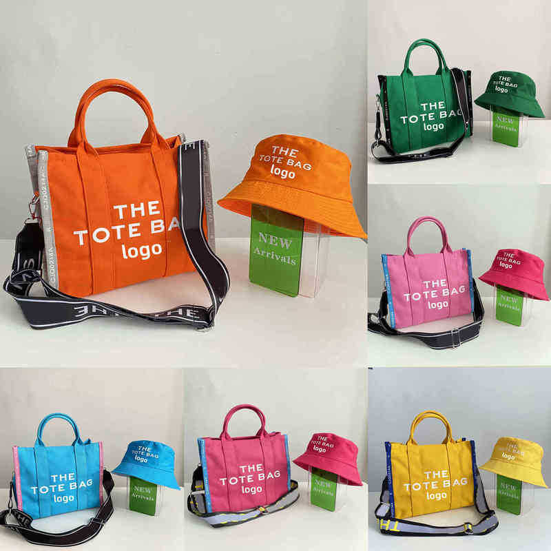 

Mrac Tote Bag Evening s the Snapshot s Marc Women Canvas Handbag Designer Shopping Shoulder Messenger Beach Hand Letters on Back 220803, Blue-with logo