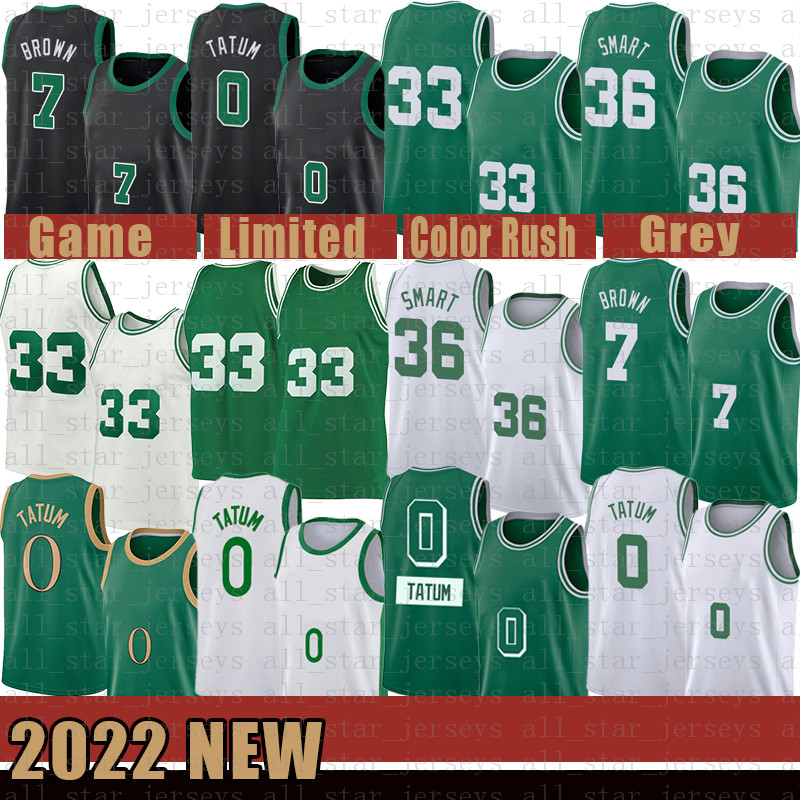 

Jayson 0 Tatum Basketball Jerseys Bostons Celtices Larry 33 Bird Mens Jaylen 7 Brown Marcus 36 Smart Vogue red, Jersey