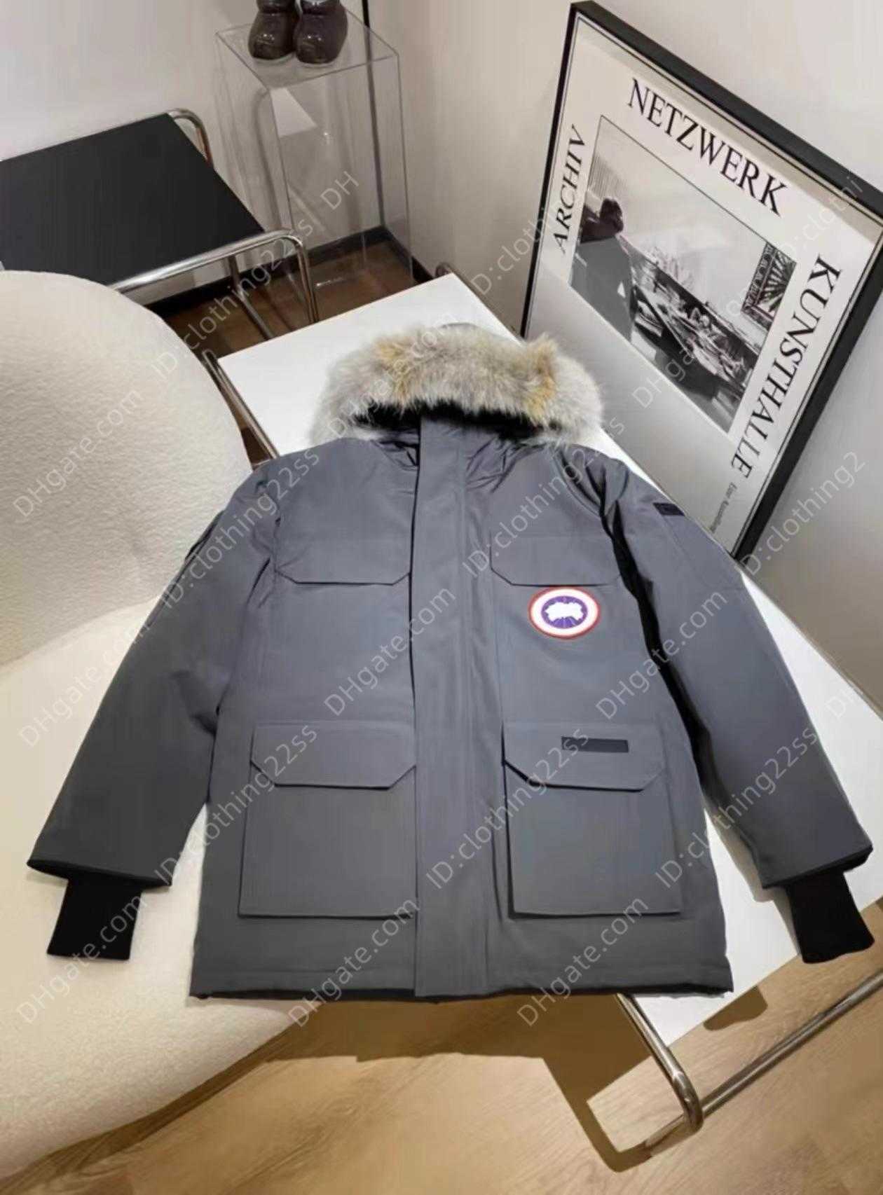 

Putian Down Jacket for Men Thickened Medium Length New Canadian Work Clothes in Winter Fashionable Goose Parker Couple's Warm Coat, 08 m white