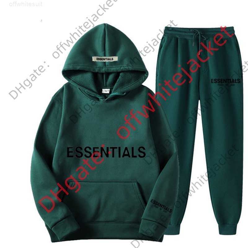 

Men' Tracksuit fear of Fog Double Line Essentials New Set Chest Hot Stamping Couple' Clothes and Pants, White