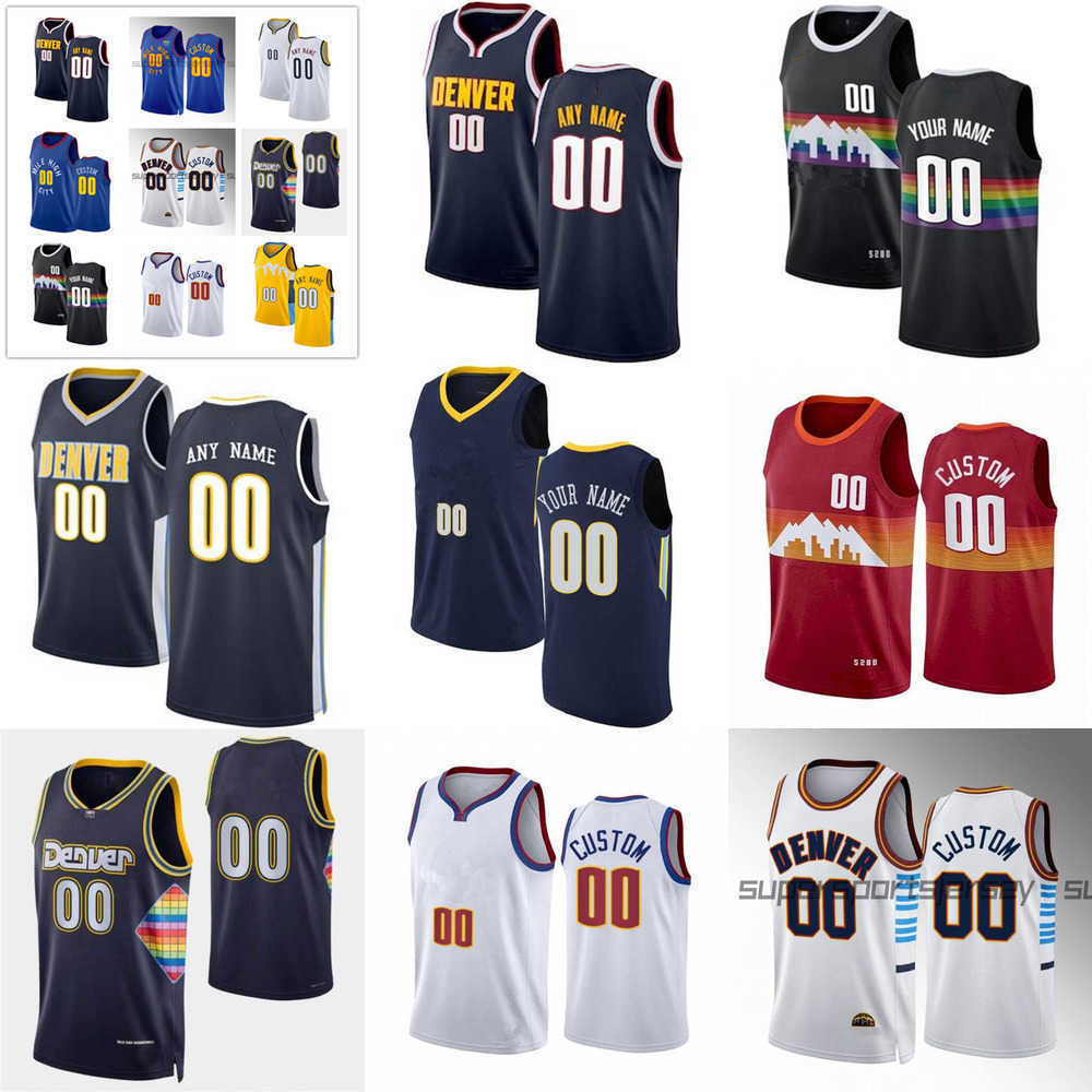 

Men Women Youth Denver''Nuggets''Custom Nikola 15 Jokic''15 Jamal 27 Murray 50 Aaron Gordon 1 Michael Porter Jr. 11 Bruce Brown Basketball Jerseys, Colour