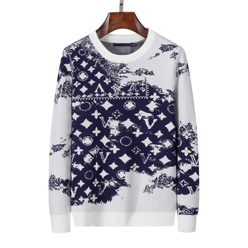 

Mens Neck Men's Casual Round Sleeve Sweater Letter Printing, 01
