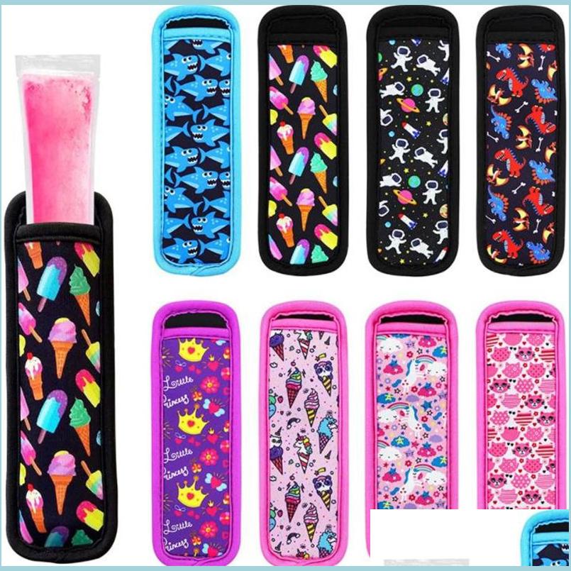 

Ice Cream Tools Ice Cream Tools Insator Reusable Neoprene Zer Pops Holders Antizing Sleeve Popsicle Holder Bags Drop Delivery Home G Dh8I7